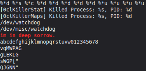 im in deep sorrow - found during strings search